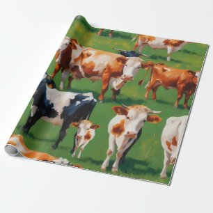 Papier Cadeau Vache mûre