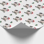 Papier Cadeau Vache Noël Animaux d'hiver Vaches de vacances (Coin)