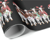 Papier Cadeau Vache Noël Vache Louvain Cadeau Vacances ferme (Coin rond)