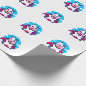 Papier Cadeau Vache volant ciel cap drôle (Coin)