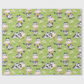 Papier Cadeau Vaches de campagne (Plat)