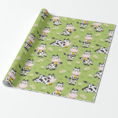 Papier Cadeau Vaches de campagne (Déroulé)