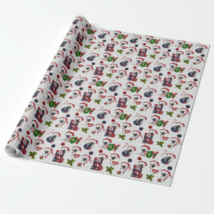 Papier Cadeau Vaches de Noël