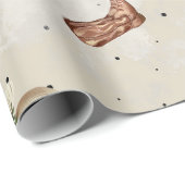 Papier Cadeau Vaches des Highlands - Enveloppement (Coin rond)