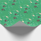 Papier Cadeau Vaches et moutons s'amuser (Coin)