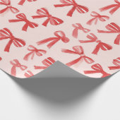 Papier Cadeau Vaches filles rouges et roses (Coin)