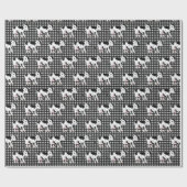 Papier Cadeau Vaches mignonnes sur En vichy (Plat)