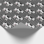 Papier Cadeau Vaches mignonnes sur En vichy (Coin)