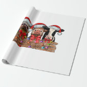 Papier Cadeau Vaches Noël (Déroulé)