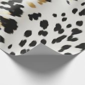 Papier Cadeau Vachette blanche noire (Coin)
