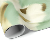 Papier Cadeau Vachette verte (Coin rond)