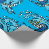 Papier Cadeau Vague de natation