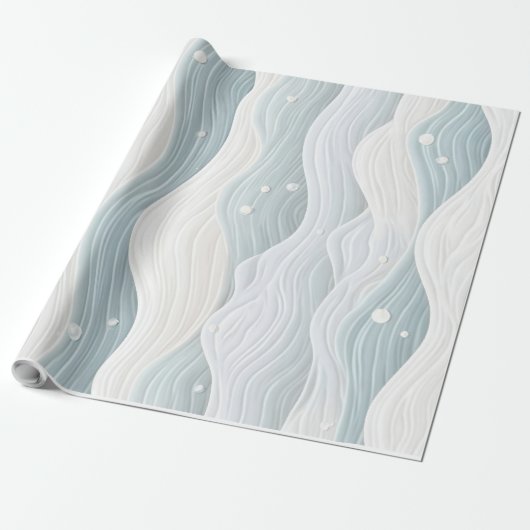 Papier Cadeau Vague en action (Déroulé)