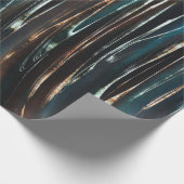 Papier Cadeau Vague en bleu foncé (Coin)