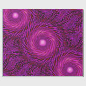 Papier Cadeau Vague noire rose Kaleidoscope Art (Plat)