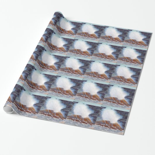 Papier Cadeau Vague océanique (Déroulé)