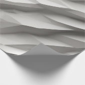 Papier Cadeau Vagues Abstraites dans les tons blancs (Coin)