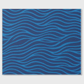 Papier Cadeau vagues Abstraites et flux d'eau (Plat)