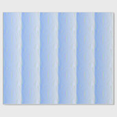 Papier Cadeau Vagues Bleues Douces Abstraites (Plat)