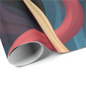 Papier Cadeau Vagues colorées (Coin rond)