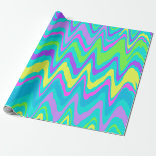 Papier Cadeau Vagues colorées