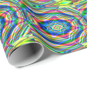 Papier Cadeau Vagues colorées (Coin rond)