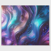 Papier Cadeau Vagues Colorées (Plat)