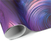 Papier Cadeau Vagues Colorées (Coin rond)