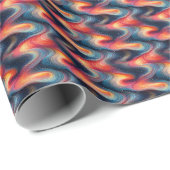 Papier Cadeau Vagues cosmiques (Coin rond)