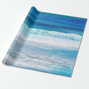 Papier Cadeau Vagues d'aquarelle