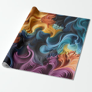 Papier Cadeau Vagues de couleur