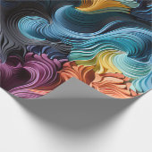 Papier Cadeau Vagues de couleur (Coin)