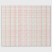 Papier Cadeau Vagues de Noël des Rouges et des Verts (Plat)