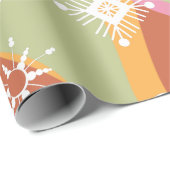 Papier Cadeau Vagues de Noël super (Coin rond)