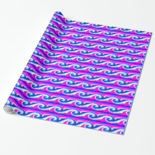 Papier Cadeau vagues de tempête (Déroulé)