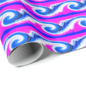 Papier Cadeau vagues de tempête (Coin rond)