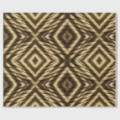 Papier Cadeau Vagues d'or (Plat)