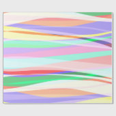Papier Cadeau Vagues légères (Plat)