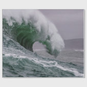 PAPIER CADEAU VAGUES MARITIMES (Plat)