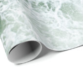 PAPIER CADEAU VAGUES OCÉANES (Coin rond)