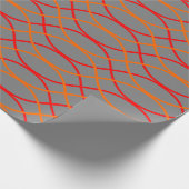 Papier Cadeau Vagues orange (Coin)