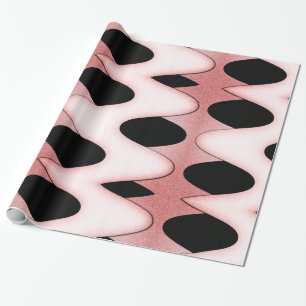 Papier Cadeau Vagues roses orientales envoûtantes