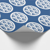 Papier Cadeau Vagues superposées en cercle (Coin)