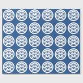 Papier Cadeau Vagues superposées en cercle (Plat)