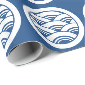 Papier Cadeau Vagues superposées en cercle (Coin rond)