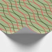 Papier Cadeau Vagues vertes (Coin)