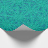 Papier Cadeau Vagues vertes et bleues (Coin)
