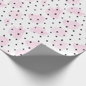 Papier Cadeau Valentin rose et noir (Coin)