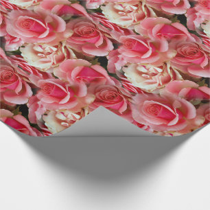 Papier Cadeau Valentin Rose Juxtapose 30" x 6'