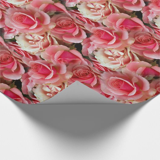 Papier Cadeau Valentin Rose Juxtapose 30" x 6' (Coin)